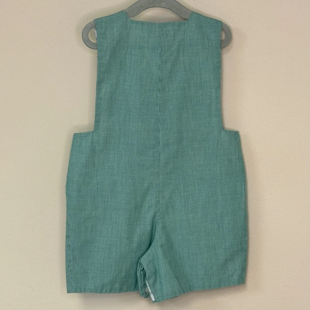 Silly Goose Hand Smocked: Baby Boy Christmas Truck & Tree Jon Jon, Size 18m